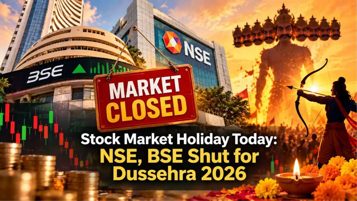 Stock Market Holiday Today: NSE, BSE Shut for Dussehra 2026