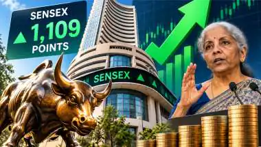 Sensex Jumps 1,109 Points as FM Opens Door to LTCG, STT Talks