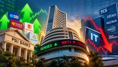 Sensex, Nifty Open Flat Today: PSU Banks Gain, IT Slips