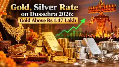 Gold, Silver Rate on Dussehra 2026: Gold Above Rs 1.47 Lakh