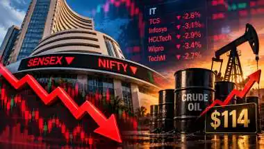 Sensex, Nifty Open Lower as IT Stocks Slip; Crude at $114